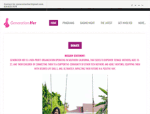 Tablet Screenshot of generationher.org